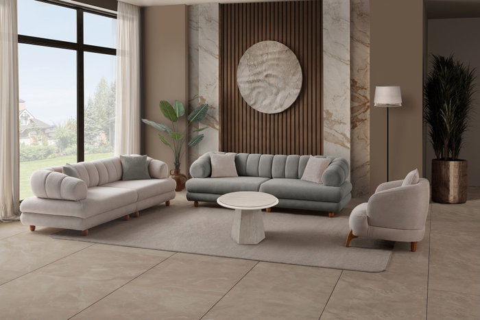 Atelier Del Sofa Sofá Gloria 3 Plazas Gris Atelier Del Sofa Sofá Gloria 3 Plazas Gris